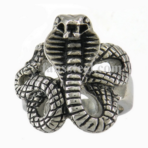 FSR09W97 cobra king snake ring - Click Image to Close